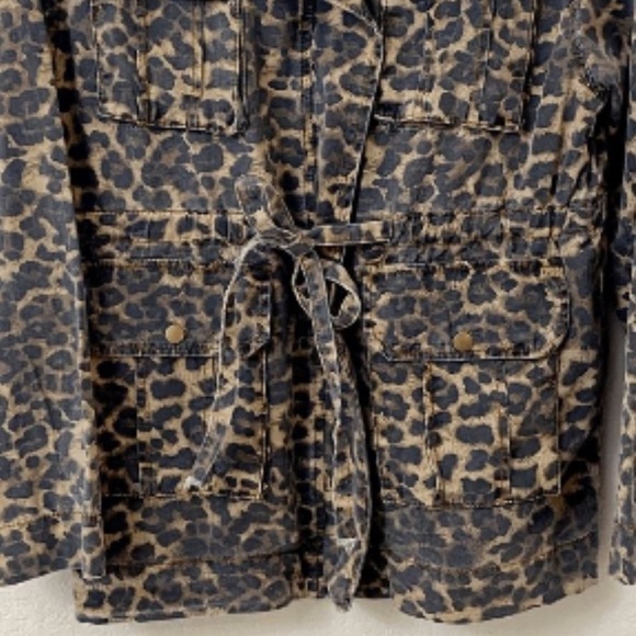 BNWOT  POL Leopard Print Utility Jacket - Picture 9 of 10